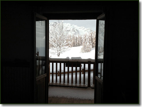 Snowy vista from one of our rooms